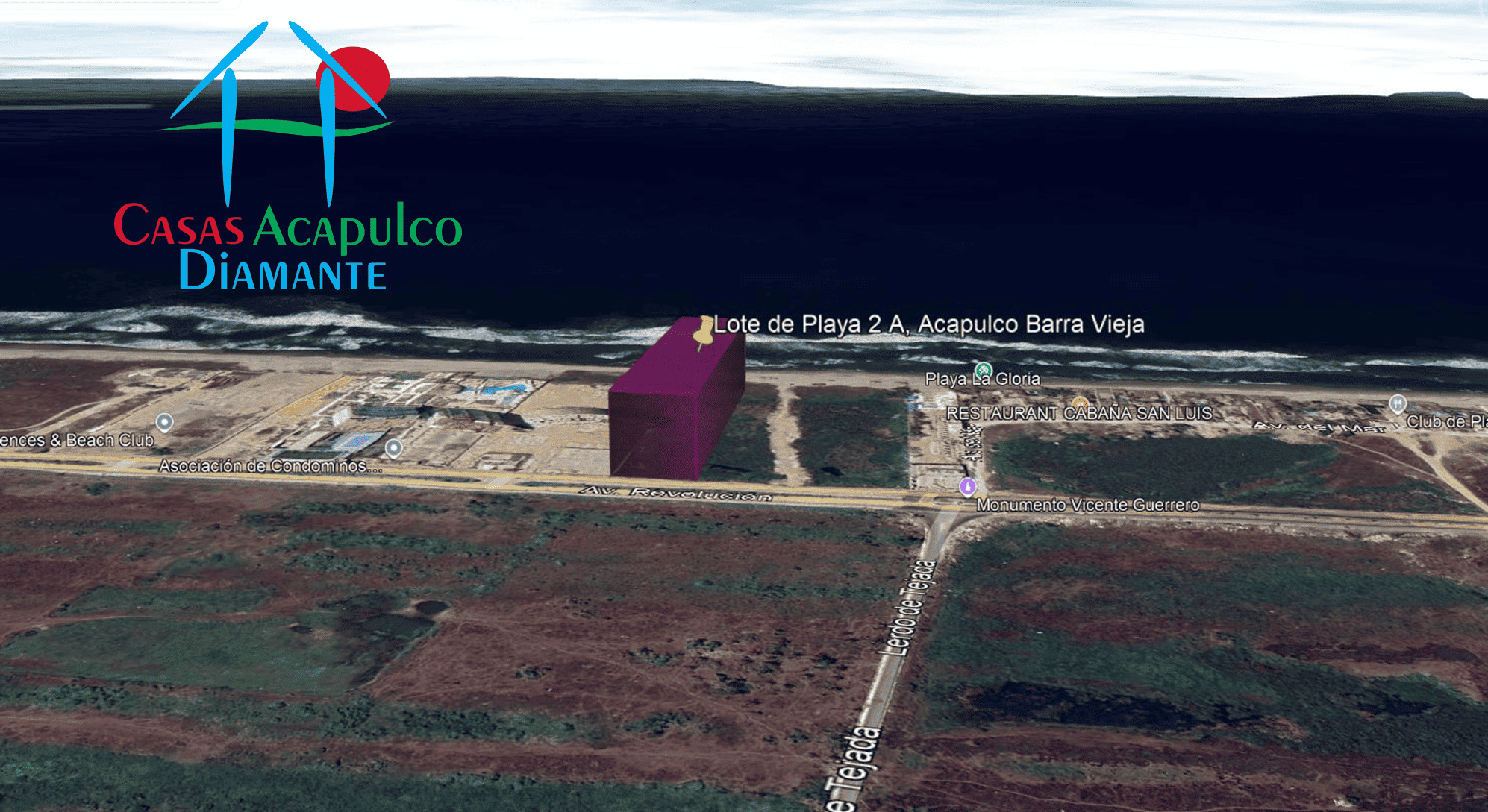 Terreno Barra Vieja Lote de playa 2A - Vista aérea 2